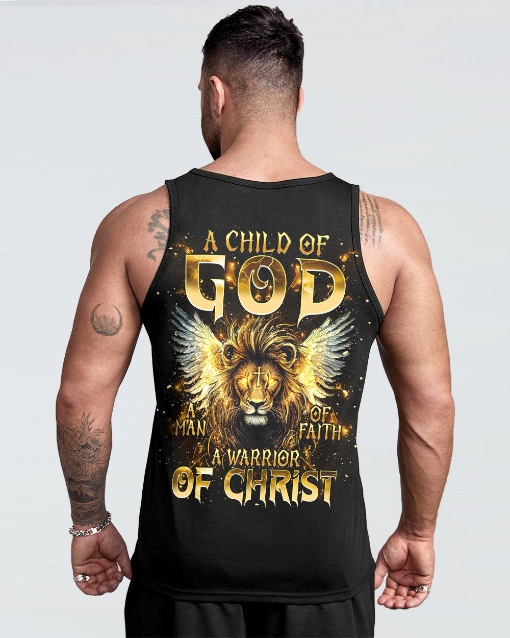 A Warrior Of Christ Lion Wings Men's All Over Print Shirt - Tlnt1004252