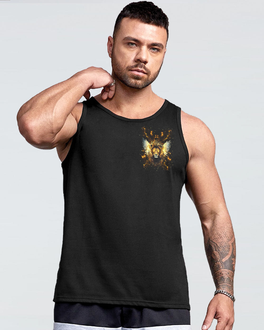 A Warrior Of Christ Lion Wings Men's All Over Print Shirt - Tlnt1004252