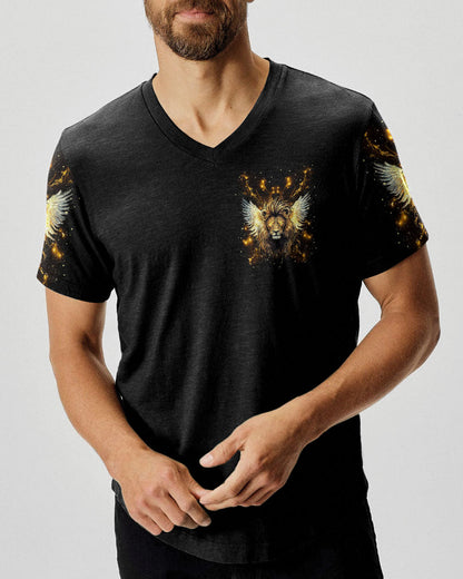 A Warrior Of Christ Lion Wings Men's All Over Print Shirt - Tlnt1004252