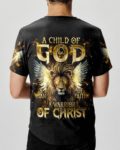 A Warrior Of Christ Lion Wings Men's All Over Print Shirt - Tlnt1004252