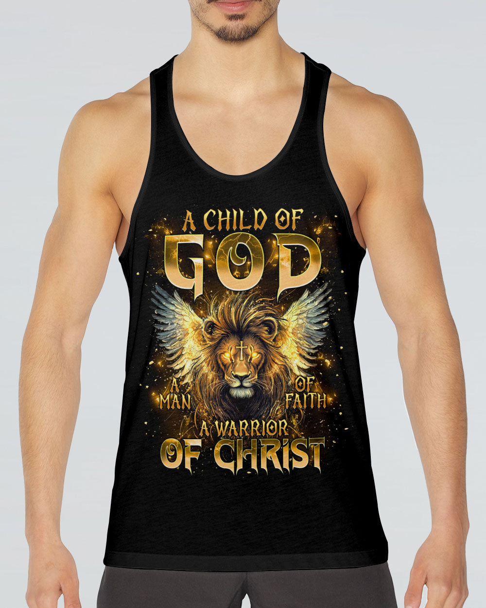 A Warrior Of Christ Lion Wings Men's All Over Print Shirt - Tlnt1004252