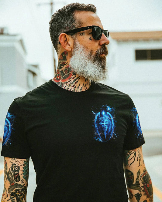 I Can Do All Things Cross Lion Wings Men's All Over Print Shirt  - Tlnt1404252