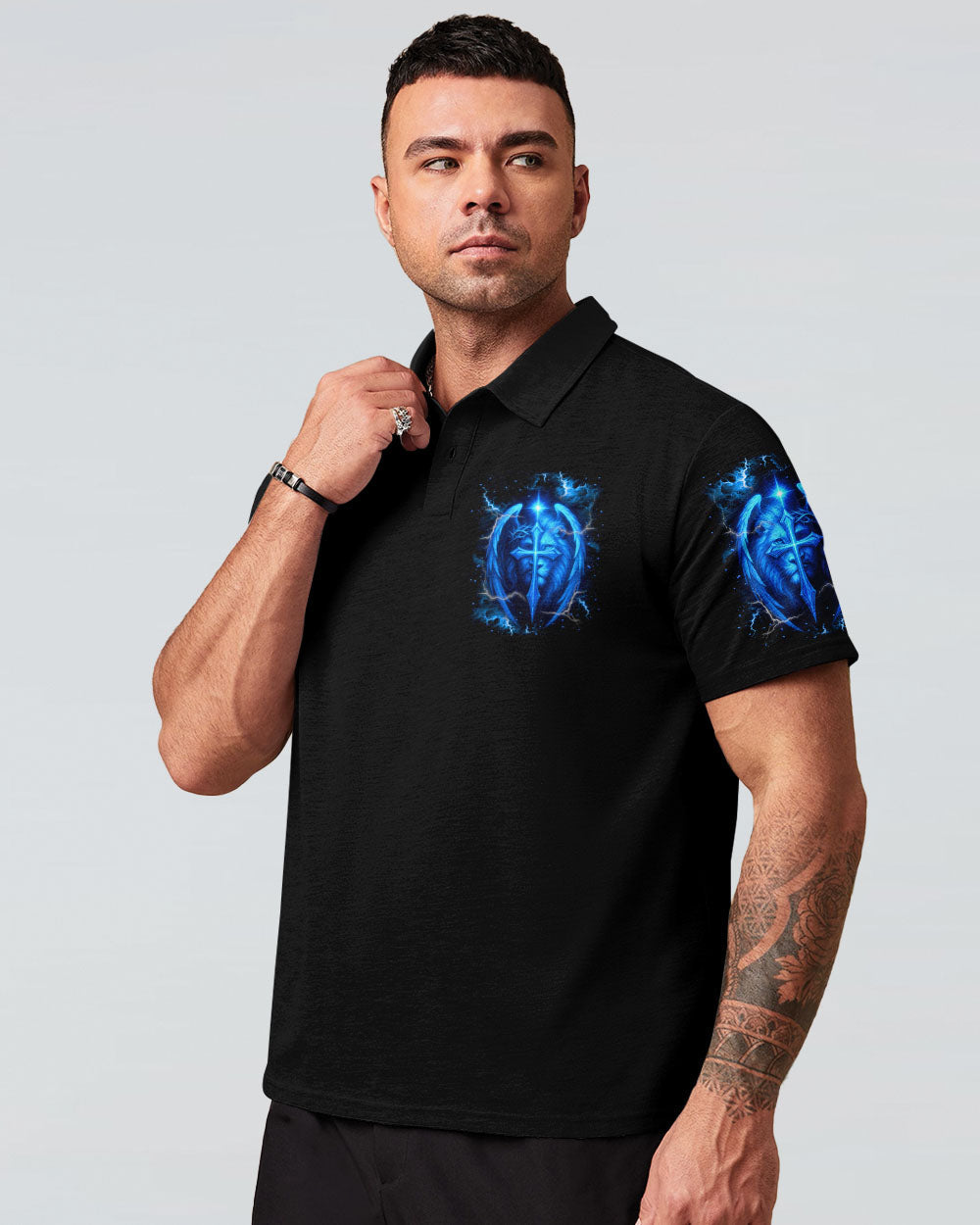 I Can Do All Things Cross Lion Wings Men's All Over Print Shirt  - Tlnt1404252