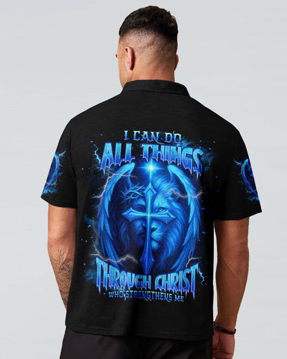 I Can Do All Things Cross Lion Wings Men's All Over Print Shirt  - Tlnt1404252