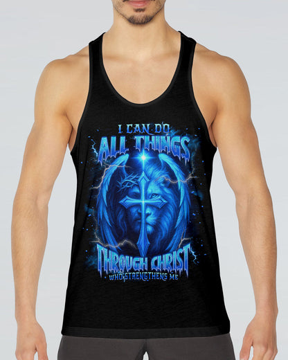 I Can Do All Things Cross Lion Wings Men's All Over Print Shirt  - Tlnt1404252