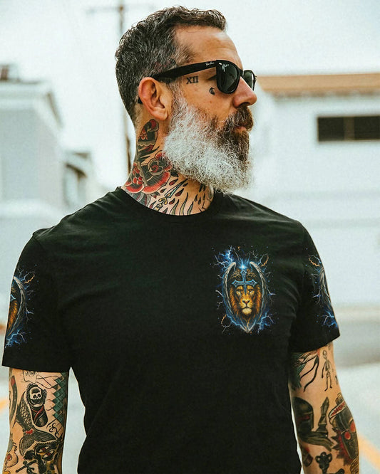 He Brought Me Out Of Darkness Lion Wings Men's All Over Print Shirt   - Tlnt1704254