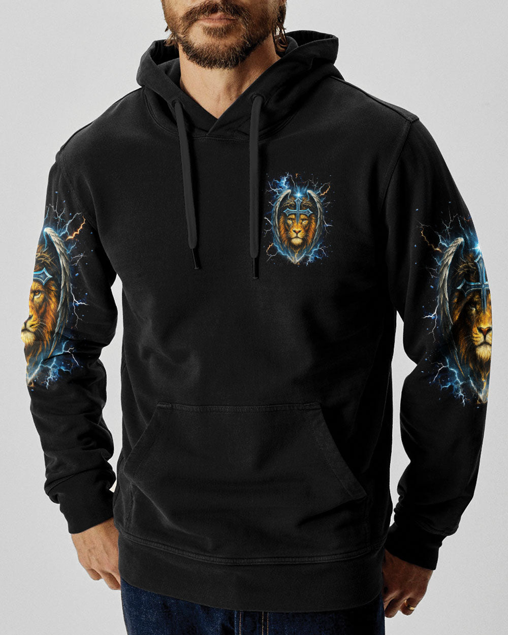 He Brought Me Out Of Darkness Lion Wings Men's All Over Print Shirt   - Tlnt1704254