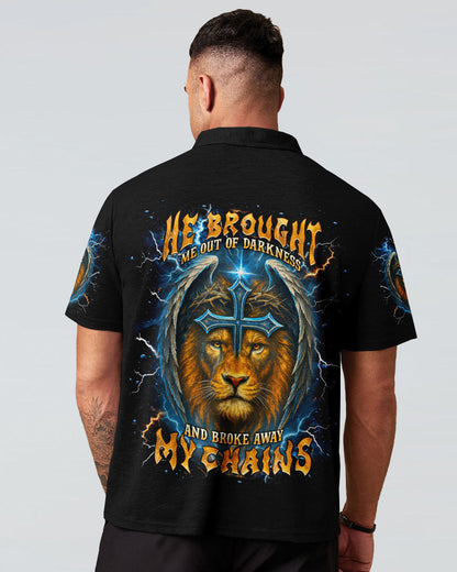 He Brought Me Out Of Darkness Lion Wings Men's All Over Print Shirt   - Tlnt1704254