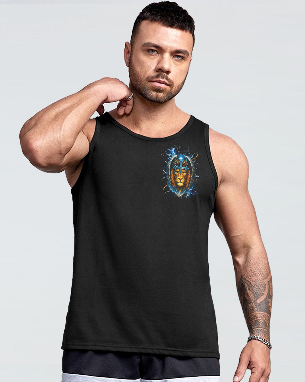 He Brought Me Out Of Darkness Lion Wings Men's All Over Print Shirt   - Tlnt1704254