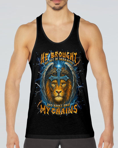 He Brought Me Out Of Darkness Lion Wings Men's All Over Print Shirt   - Tlnt1704254