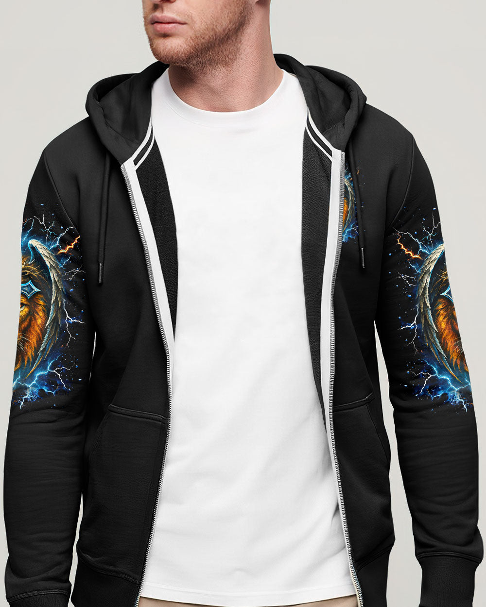 He Brought Me Out Of Darkness Lion Wings Men's All Over Print Shirt   - Tlnt1704254