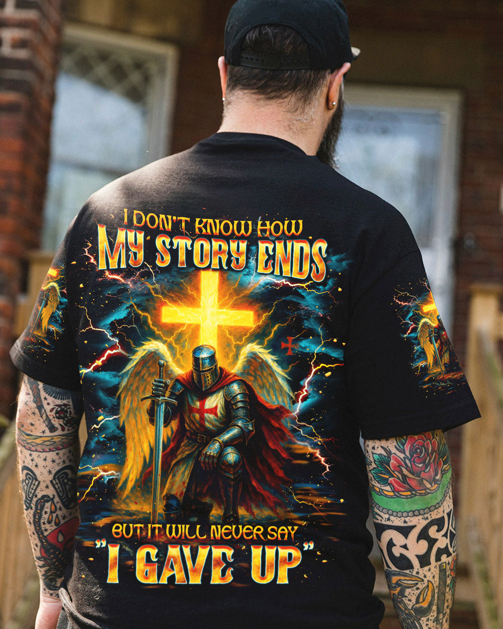I Don't Know How My Story Ends Warrior Men's All Over Print Shirt   - Tlnt1904251
