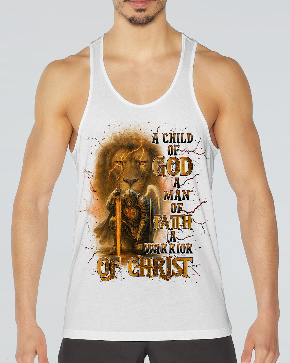 A Warrior Of Christ Warrior Lion Men's All Over Print Shirt - Tlnt2305252