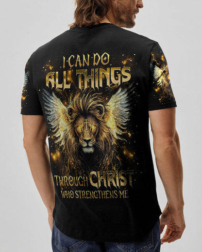 I Can Do All Things Lion Wings Men's All Over Print Shirt  - Tlnt2603252