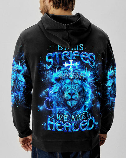 By His Stripes We Are Healed Lion Men's All Over Print Shirt  - Tlnt2803252