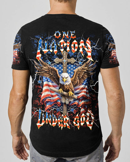One Nation Under God Eagle Men's All Over Print Shirt  - Tlnt2905252