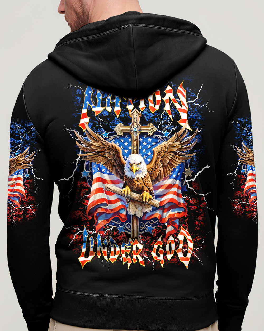 One Nation Under God Eagle Men's All Over Print Shirt  - Tlnt2905252