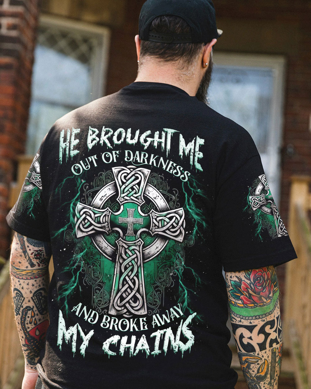 He Brought Me Out Of Darkness Men's All Over Print Shirt   - Tlnz0505252