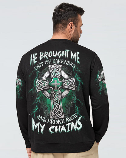 He Brought Me Out Of Darkness Men's All Over Print Shirt   - Tlnz0505252