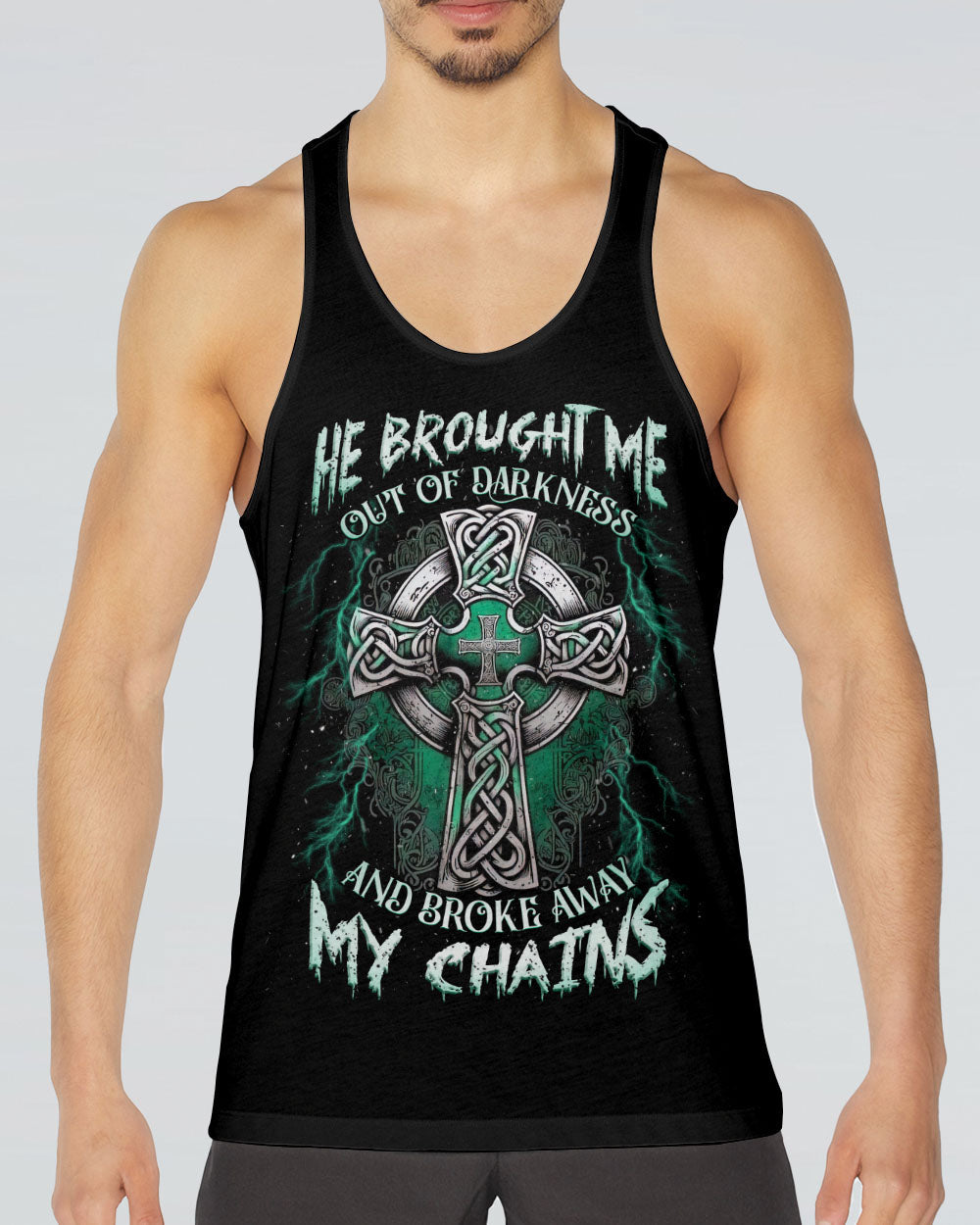 He Brought Me Out Of Darkness Men's All Over Print Shirt   - Tlnz0505252