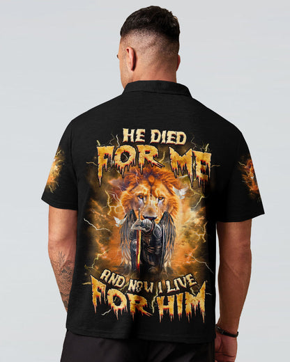 He Died For Me Lion Warrior Men's All Over Print Shirt - Tlnz1303253