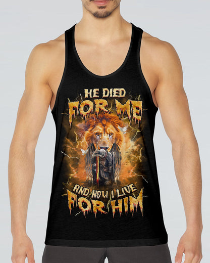 He Died For Me Lion Warrior Men's All Over Print Shirt - Tlnz1303253