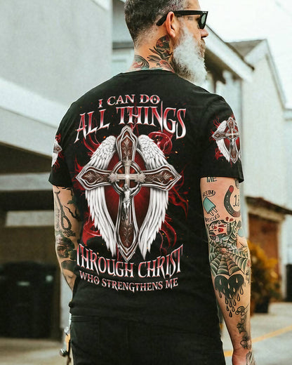 I Can Do All Things Cross Wings Men's All Over Print Shirt  - Tlnz1504253
