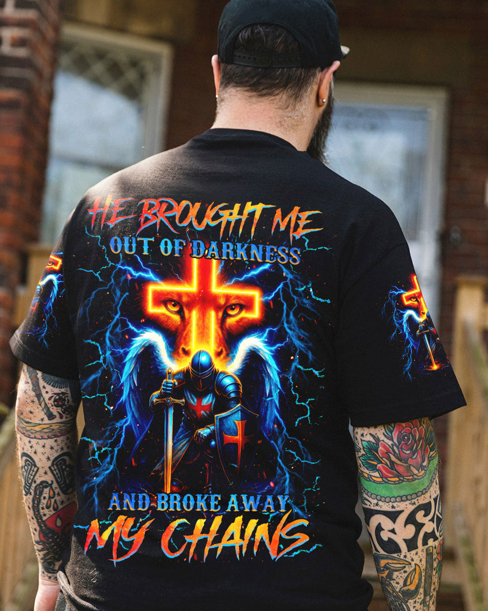 He Brought Me Out Of Darkness Men's All Over Print Shirt   - Tlnz1604254