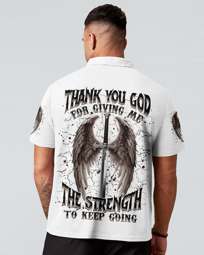 Thank You God Wings Men's All Over Print Shirt    - Tlnz1704254