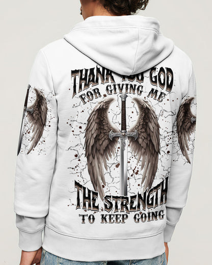 Thank You God Wings Men's All Over Print Shirt    - Tlnz1704254