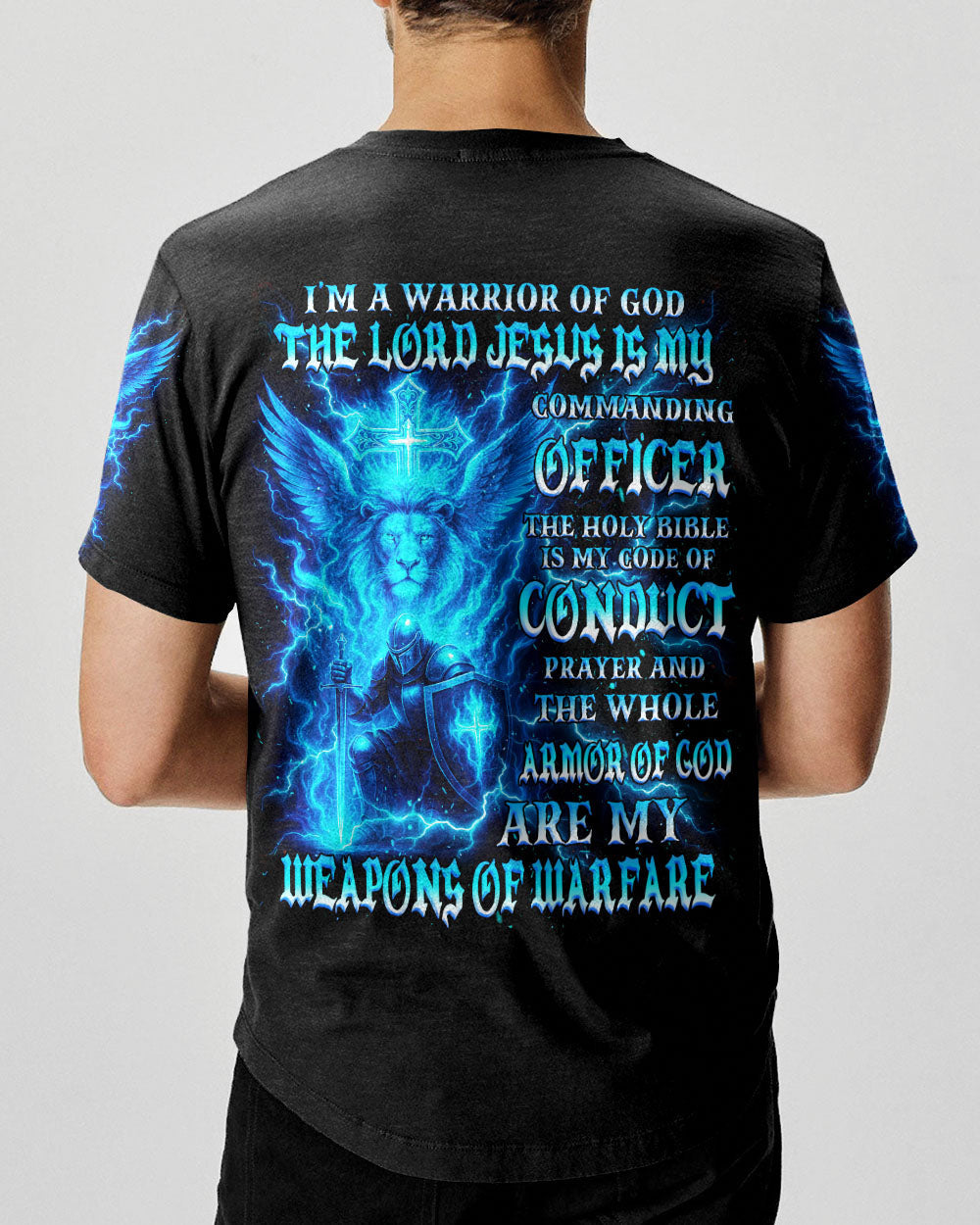 I'm A Warrior Of God Men's All Over Print Shirt  - Tlnz1706252