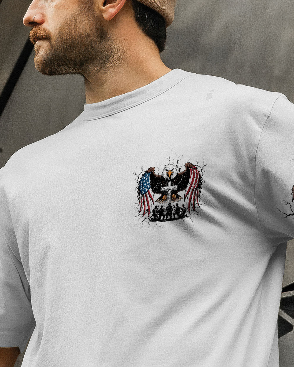 Stand For The Flag Kneel For The Cross Men's All Over Print Shirt - Tlnz2006253