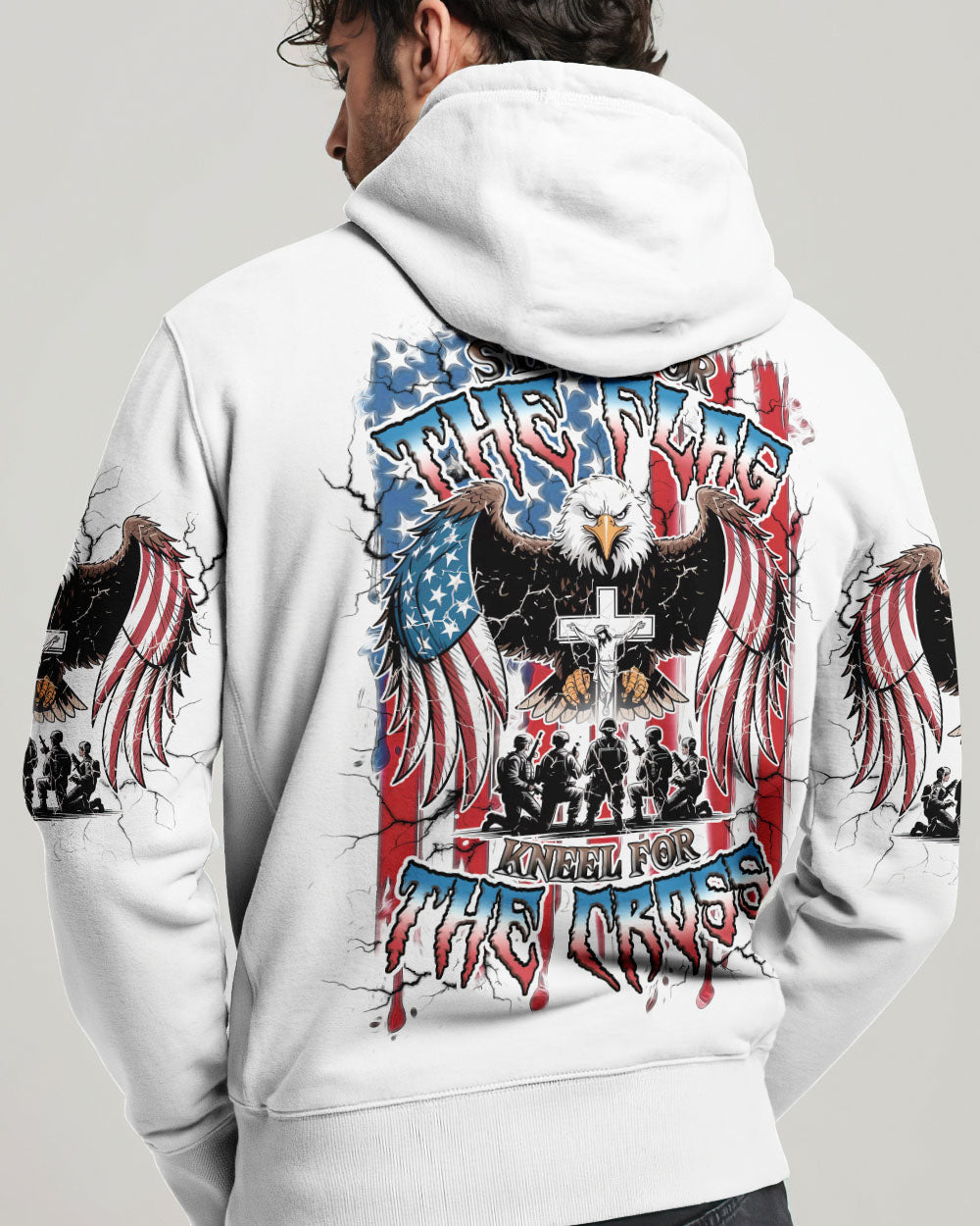 Stand For The Flag Kneel For The Cross Men's All Over Print Shirt - Tlnz2006253