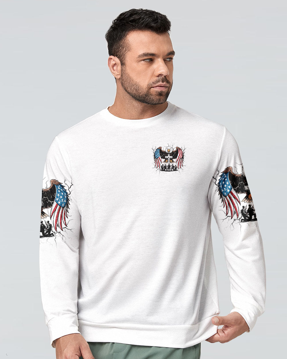 Stand For The Flag Kneel For The Cross Men's All Over Print Shirt - Tlnz2006253