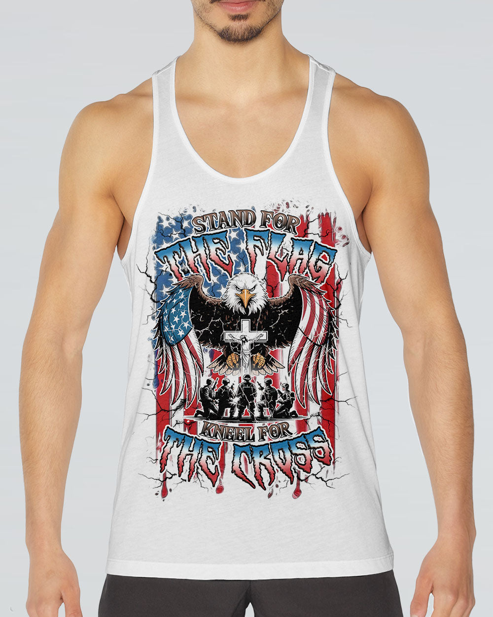 Stand For The Flag Kneel For The Cross Men's All Over Print Shirt - Tlnz2006253