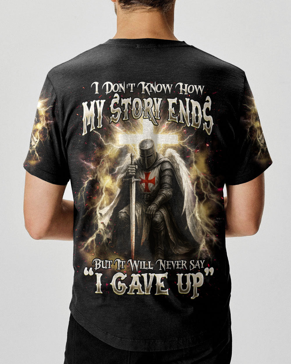 I Don't Know How My Story Ends Warrior Men's All Over Print Shirt   - Tlnz2904253