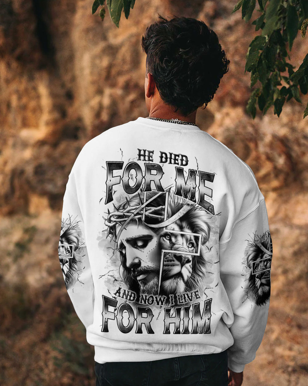 He Died For Me Lion Men's All Over Print Shirt  - Tltr2205255
