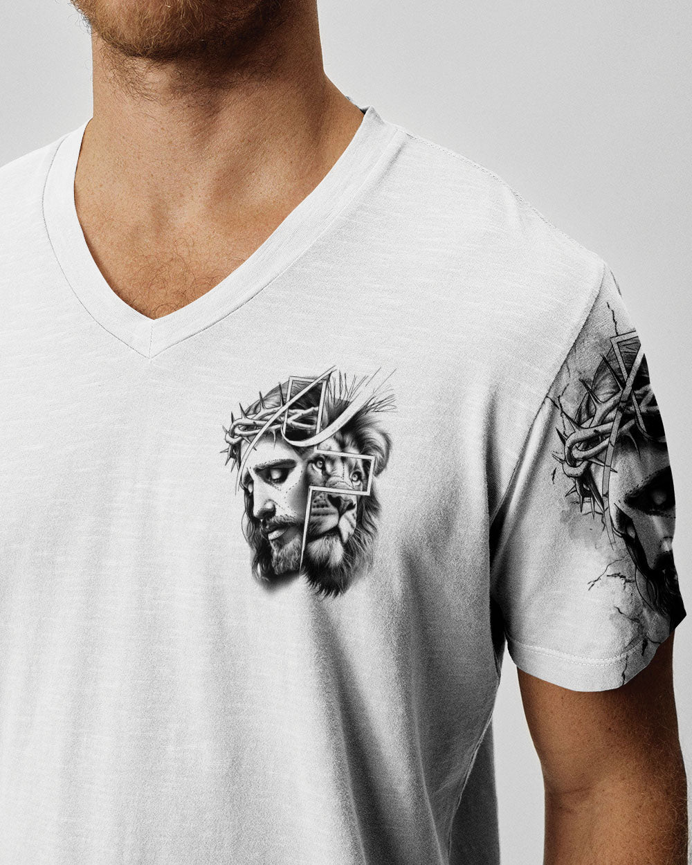He Died For Me Lion Men's All Over Print Shirt  - Tltr2205255