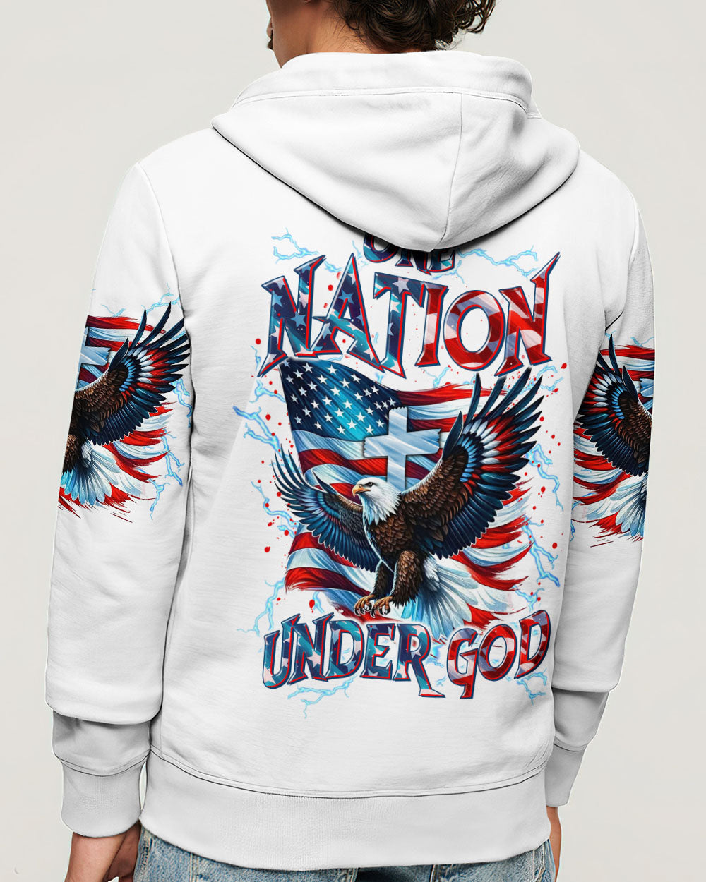 One Nation Under God Eagle Men's All Over Print Shirt  - Tltr3005252