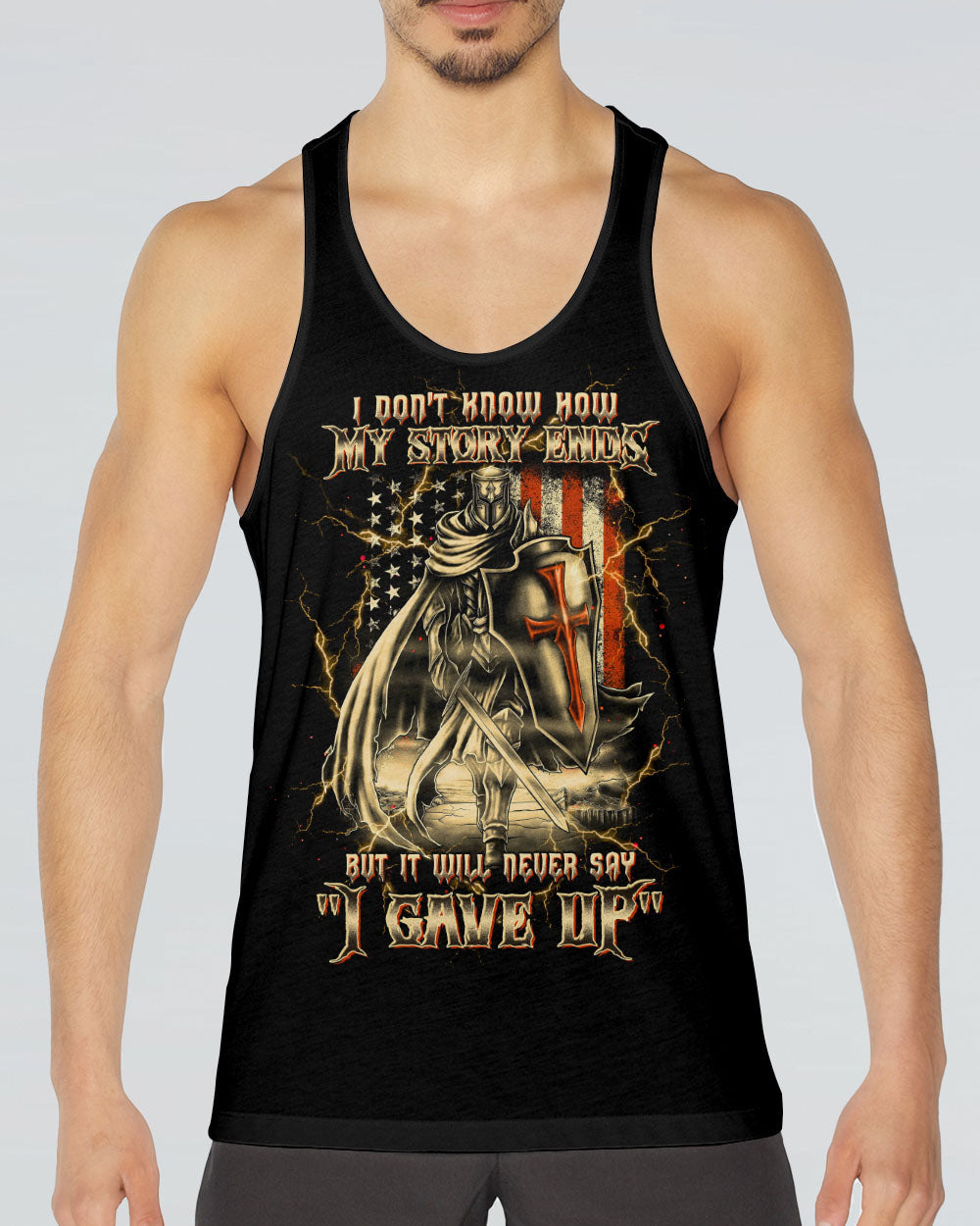 I Don't Know How My Story Ends Warrior Men's All Over Print Shirt   - Tltw1405254