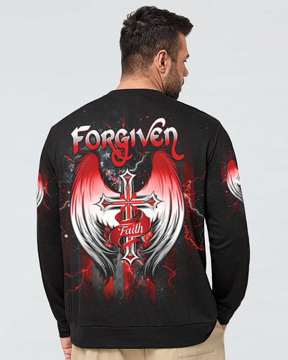 Forgiven Cross Wings Men's All Over Print Shirt  - Tltw1803255