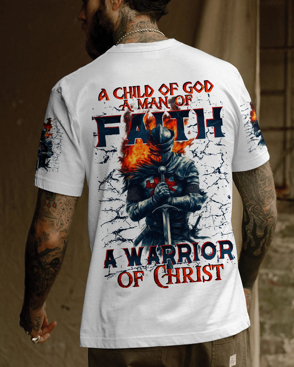A Warrior Of Christ Men's All Over Print Shirt - Tytd3103251