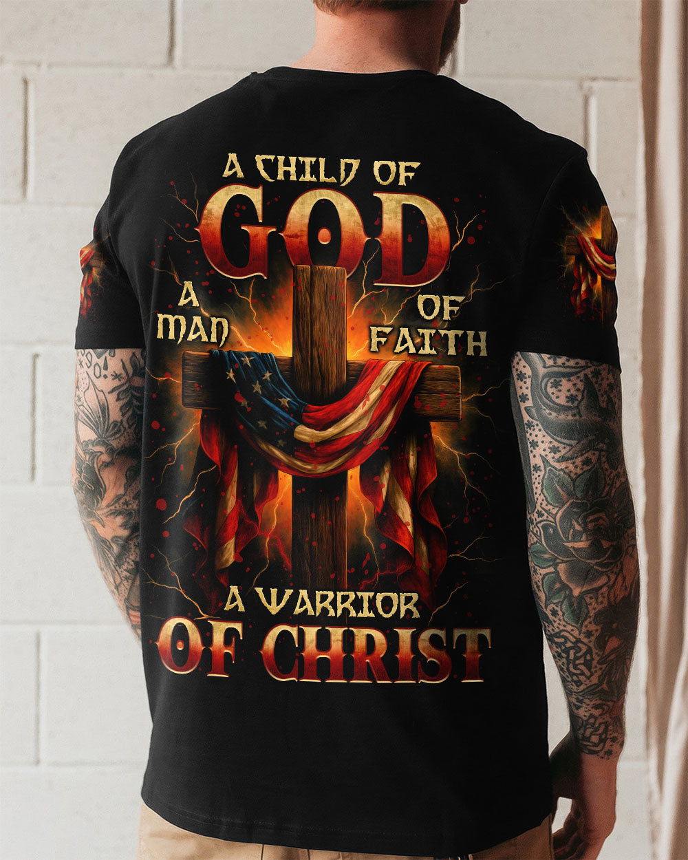 A Warrior Of Christ Men's All Over Print Shirt - Tytm1206252
