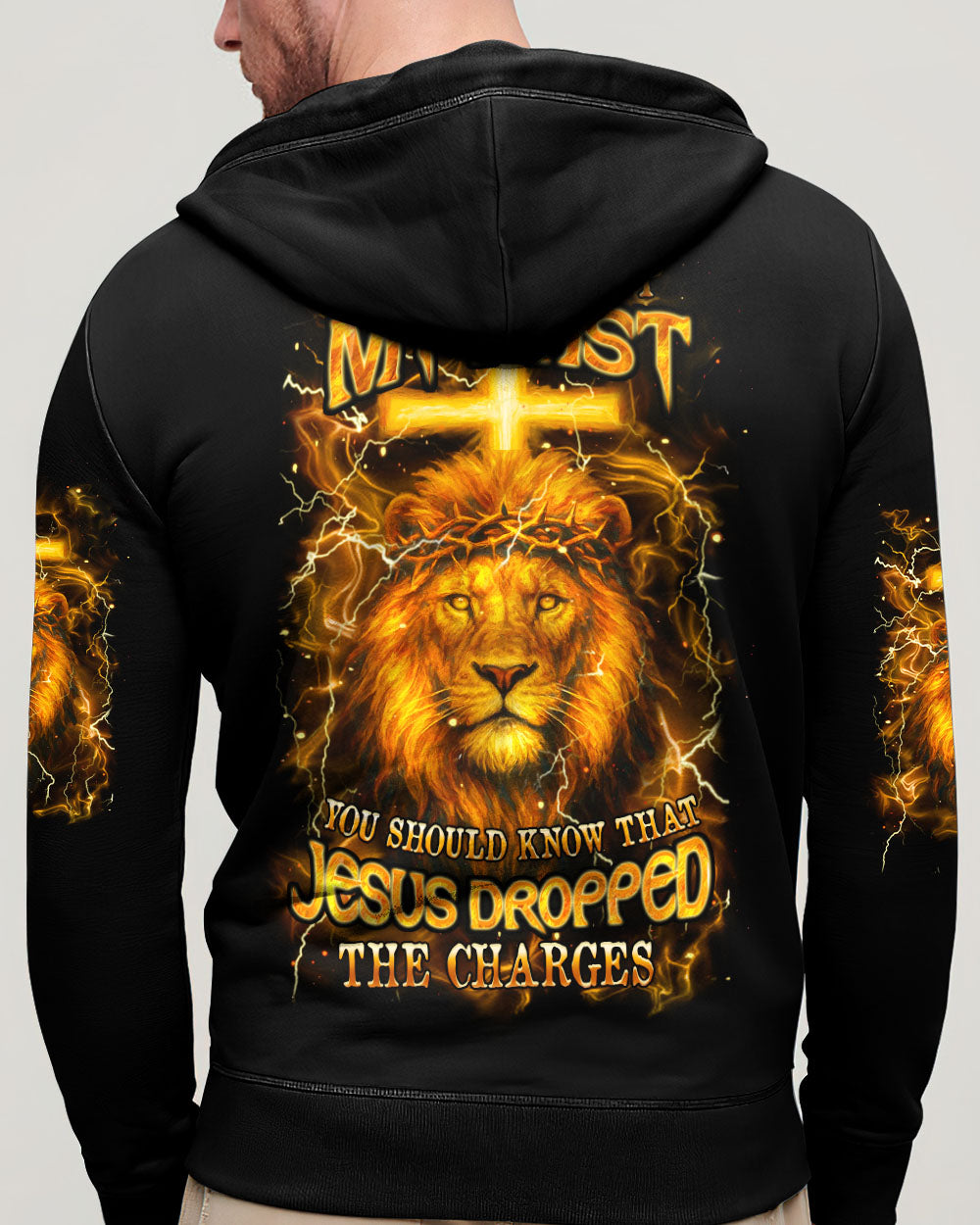 Jesus Dropped The Charges Lion Men's All Over Print Shirt - Yhhn0605251