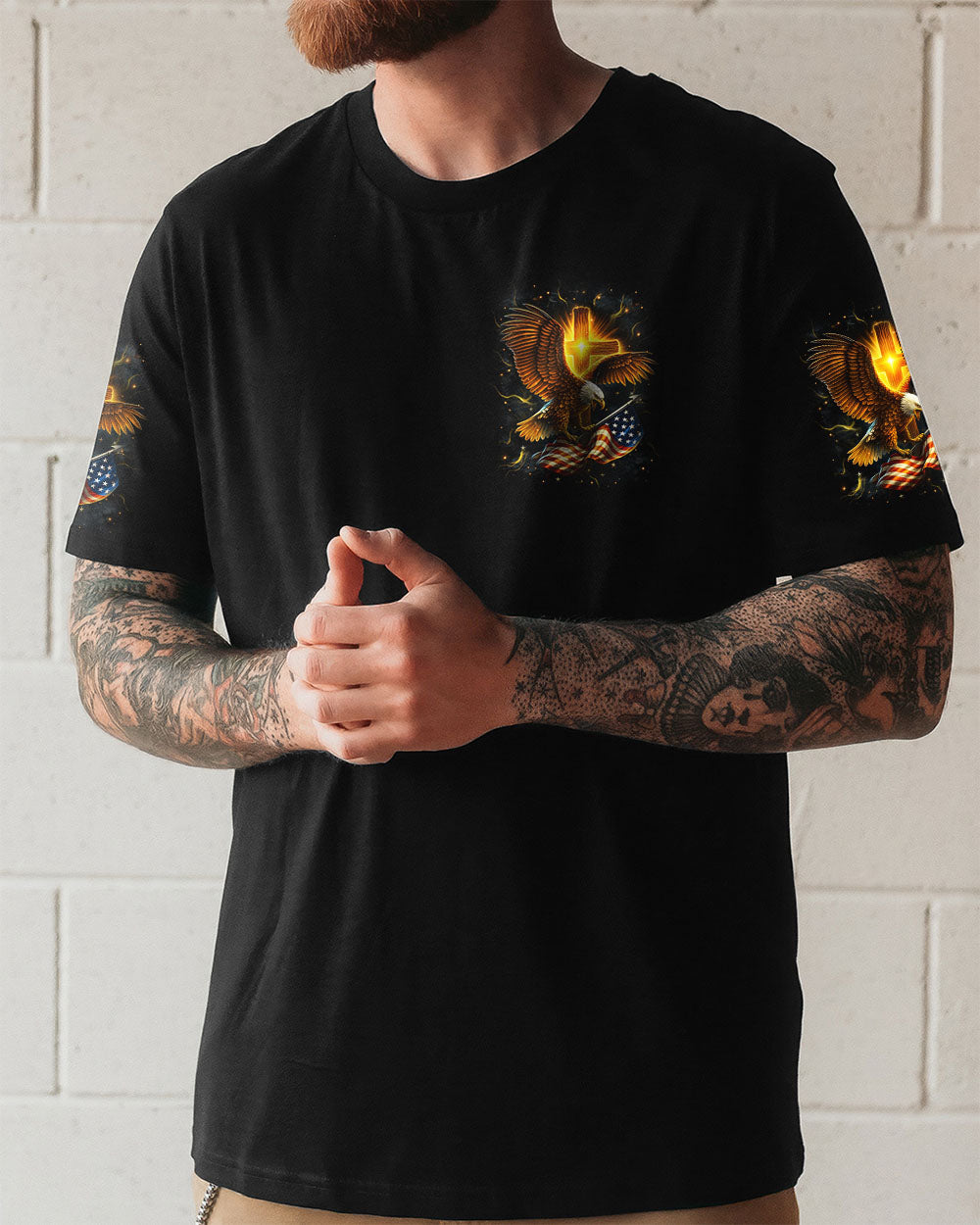 One Nation Under God Warrior Men's All Over Print Shirt - Yhhn1106252