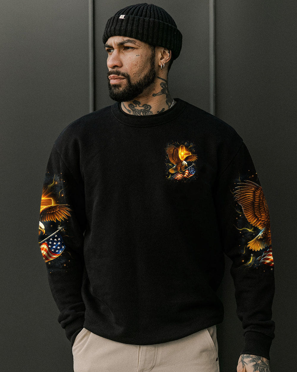One Nation Under God Warrior Men's All Over Print Shirt - Yhhn1106252