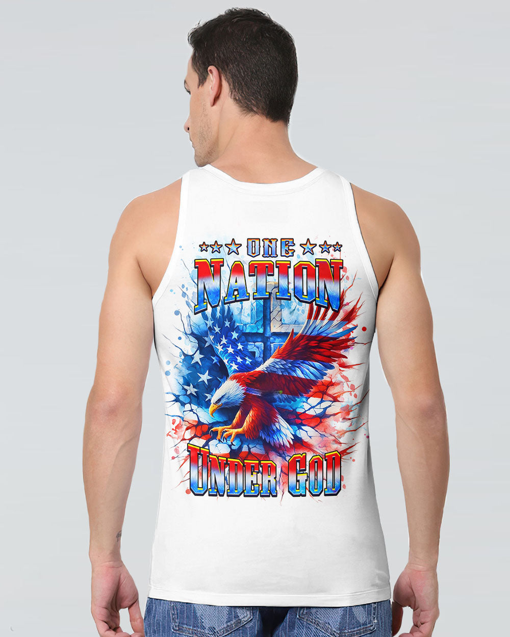 One Nation Under God Warrior Men's All Over Print Shirt - Yhhn1206253