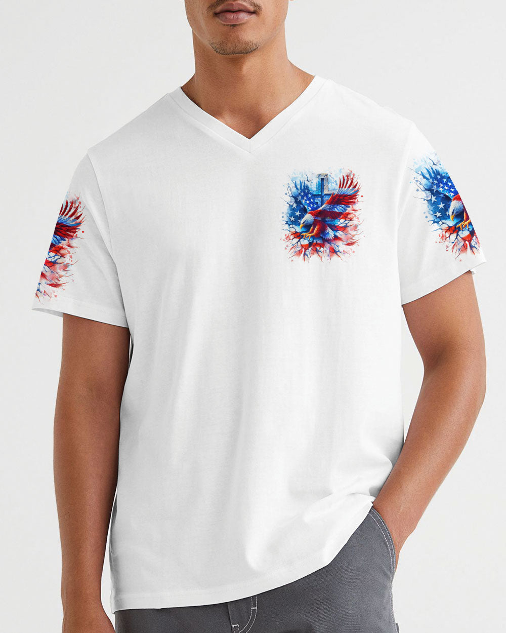 One Nation Under God Warrior Men's All Over Print Shirt - Yhhn1206253