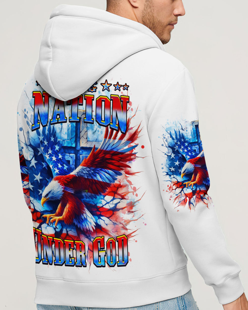 One Nation Under God Warrior Men's All Over Print Shirt - Yhhn1206253