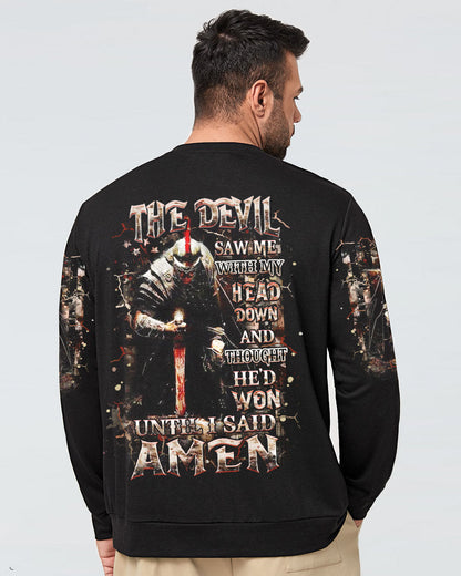 The Devil Saw Me With My Head Down Warrior Men's All Over Print Shirt - Yhhn1403253